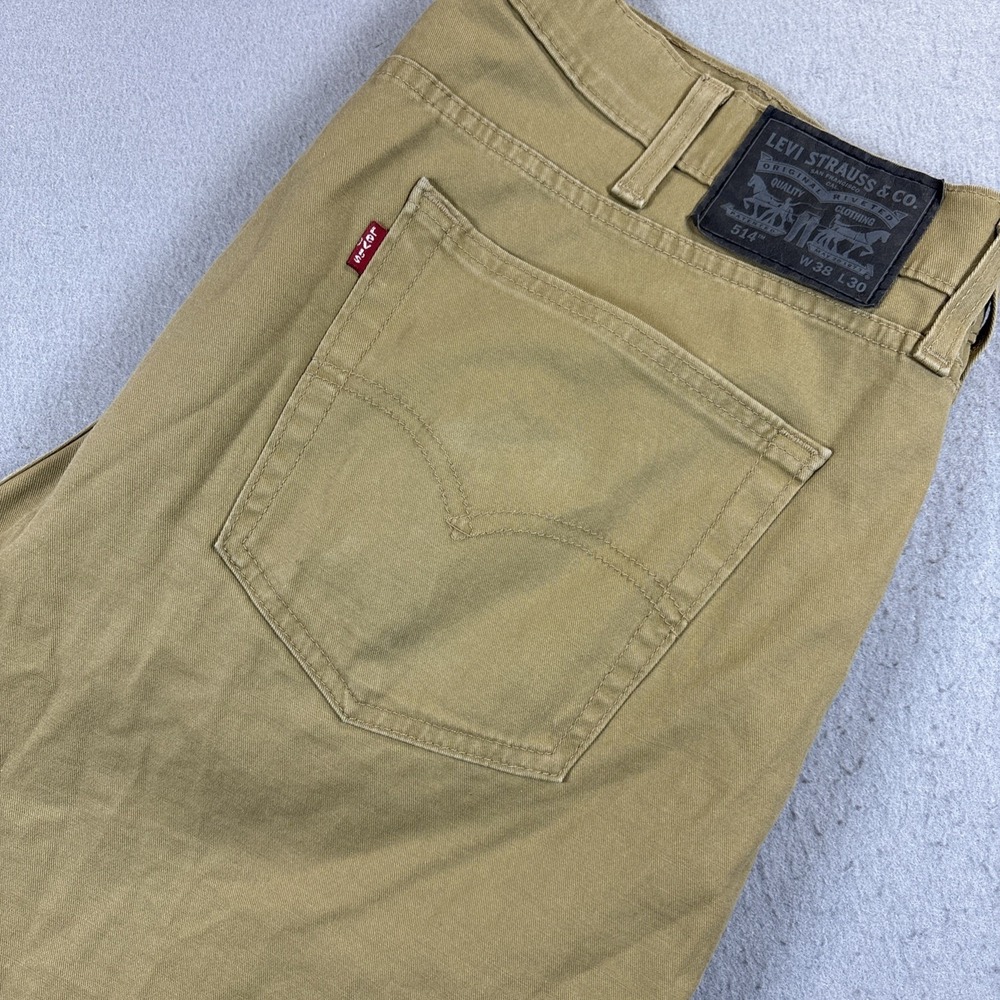 Levis 514 Jeans Mens Denim Straight Fit‎ 38x30 Brown EUC